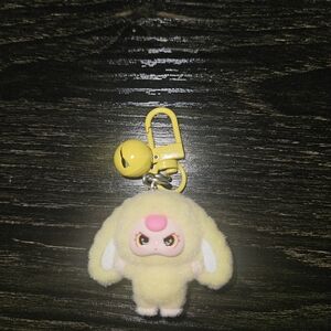 🌺 Lot B/D Yellow Kawaii Bunny Keychain with Clip